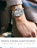 POSHI 990 Fashion Women Watch Elegant Business Quartz Wristwatch Lady Casuan Dress Watches With Date Display Original Clock