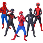 Spiderman Cosplay Fantasy Costumes Jumpsuit for Boys Girls Miles Morales Superhero Halloween Carnival Zentai Bodysuit
