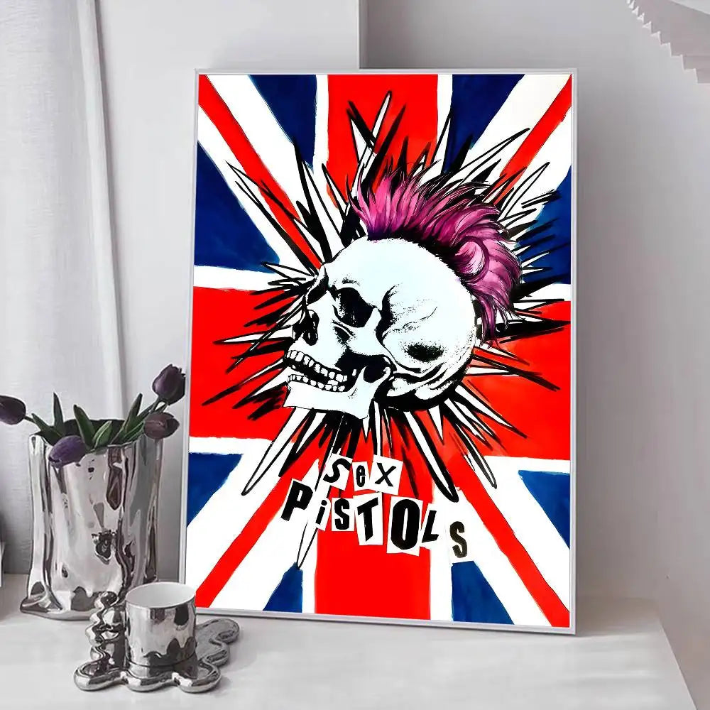 One Of The Influential Punk Band Poster Art With Prints Home Bedroom Living Room Decoration Gift