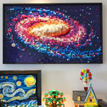 The Milky Way Galaxy 3D Art Mural Building Blocks Sets Compatible With Legoed Particles Suitable For Christmas Gifts 31212
