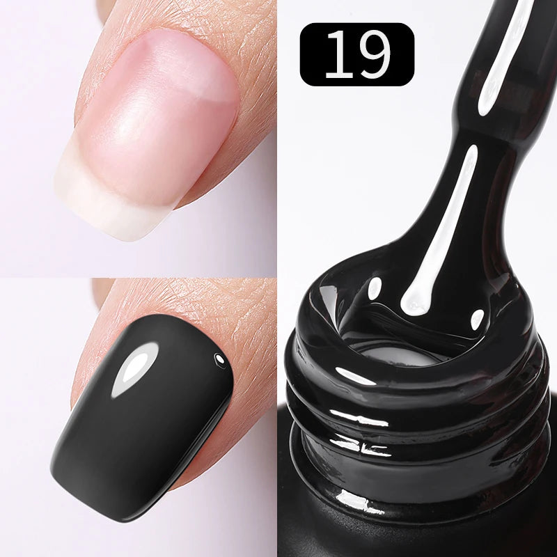 BORN PRETTY Milky Pink Rubber Base Gel Nail Polish Glitter 15ml Semi-Permanent Varnish Soak Off Self Leveling UV LED Gel