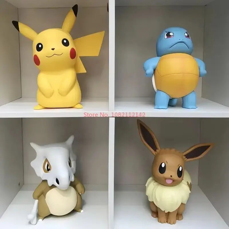 2025 Hot Pokemon Pikachu Doll Model Large Figure Charmander Eevee Porkby Squirtle Ornament Figurine Younth Toys Collects Gifts