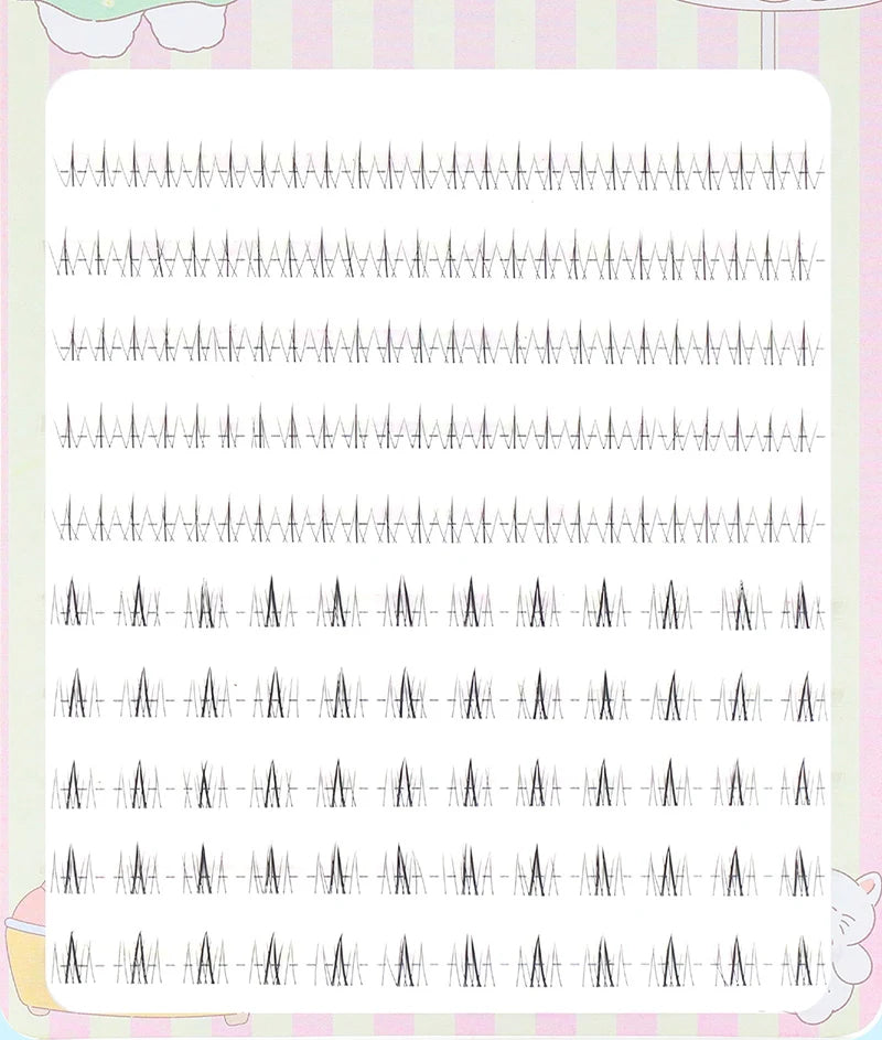 5-7mm Air Lower Eyelashes Fairy Fake LashesSegmented Natural Under Lashes Manga Bottom Lashes Makeup Eyelash Makeup Tool10 Rows