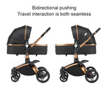 3 in 1 Lightweight High Landscape Baby Stroller Cart Carriage for Newborn Luxury Pushchair