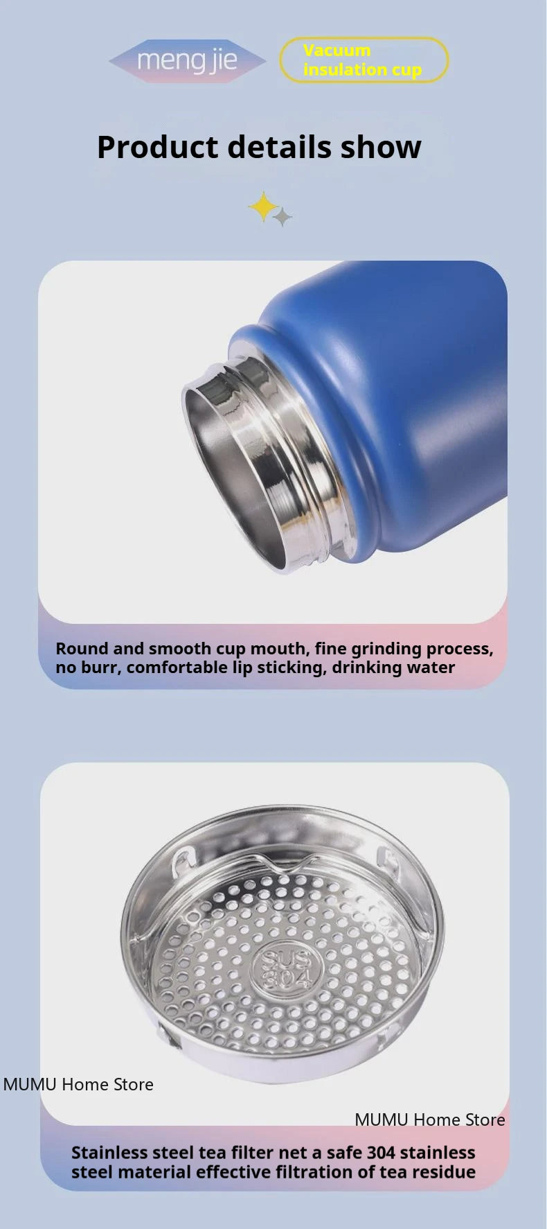 600/800/1000ML Outdoor Thermos Water Bottle Stainless Steel Insulated Cup Keeps Cold and Heat Thermal Mug Travel Vacuum Flasks