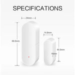 Tuya Smart WiFi Door Sensor Smart Home Open Close Detector Smartlife App Control Notification Compatible with Alexa Google Home