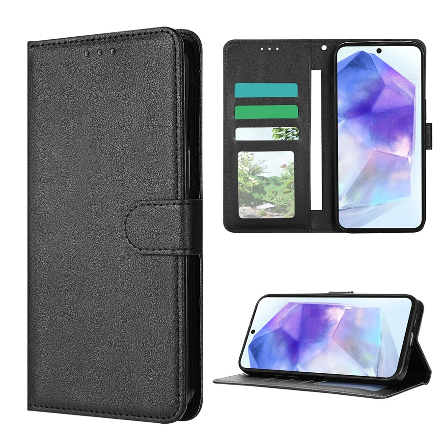 Wallet Flip Leather Case For For Samsung Galaxy A05s A06 A07 A12 A13 A14 A15 A16 A17 A24 A26 A34 A35 A36 A52 A53 A54 A55 A56