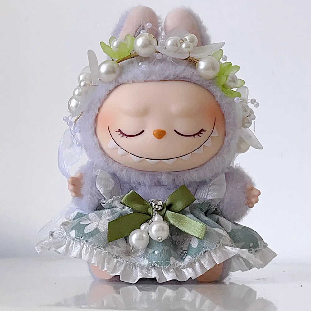 17cm Mini Plush Doll'S Clothes Outfit Accessories For Korea Kpop Exo Labubu Idol V1 V2 Strap skirt set Clothing Gift