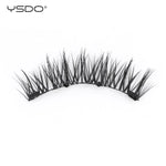 YSDO Magnetic Eyelashes Reusable Winged Magnetic 3D Mink lashes Long-Lasting No Glue Needed False Eyelashes with Tweezer Makeup