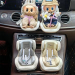 4 Styles For Car Doll Safety Seat Cartoon Chair Model Kawaii Doll Seat Outlet Decor Car Interior Styling Labubu Accessories ﻿