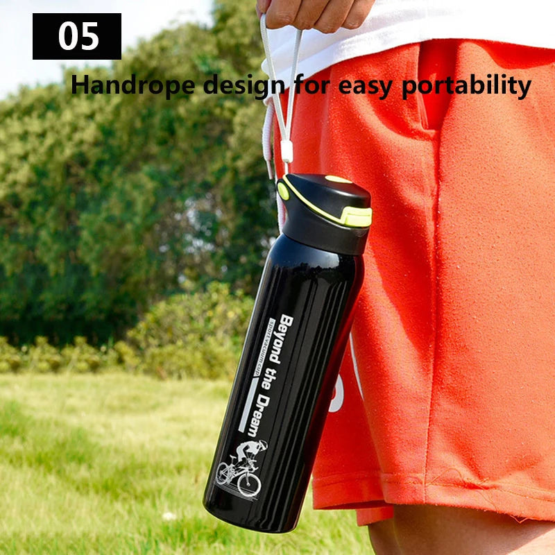 500ML Outdoor Sport Bicycle Water Bottle Vacuum Stainless Steel Cycling Water Cup Thermo Drink Mug Travel Cycling Equipment