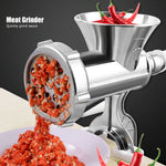 Manual Meat Grinder Silver Aluminum Alloy Powerful Home Sausage Kitchen Appliances Vegetable Chopper Pepper Supplies Mincer