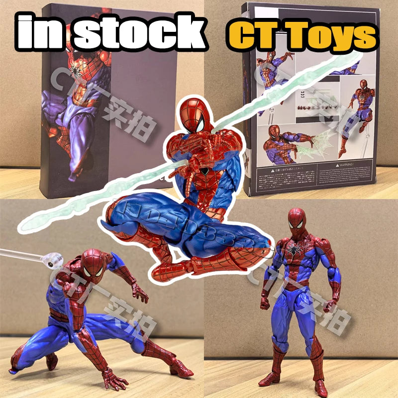 In Stock Ct Toys Spiderman Figure Amazing Yamaguchi Spider-Man 2.0 Agent Anti Venom Mafex Shf Anime Action Figure Toys Gifts