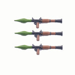 MOC WW2 Military War Weapon Soldier Accessories Building Blocks Roadblock Motorcycle Weapon case container Weapon Bag Brick Toy