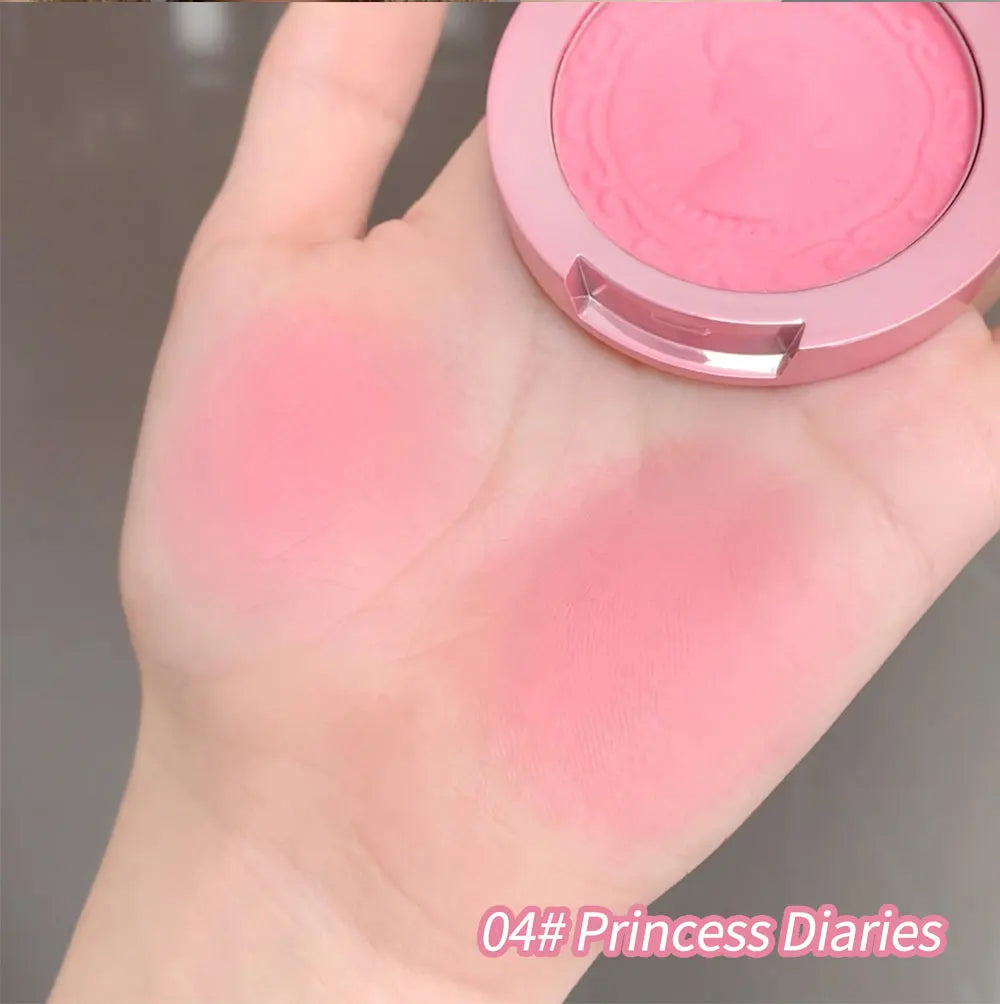 Three dimensional relief mist Color blush natural tender delicate hold makeup low saturation female blush cream