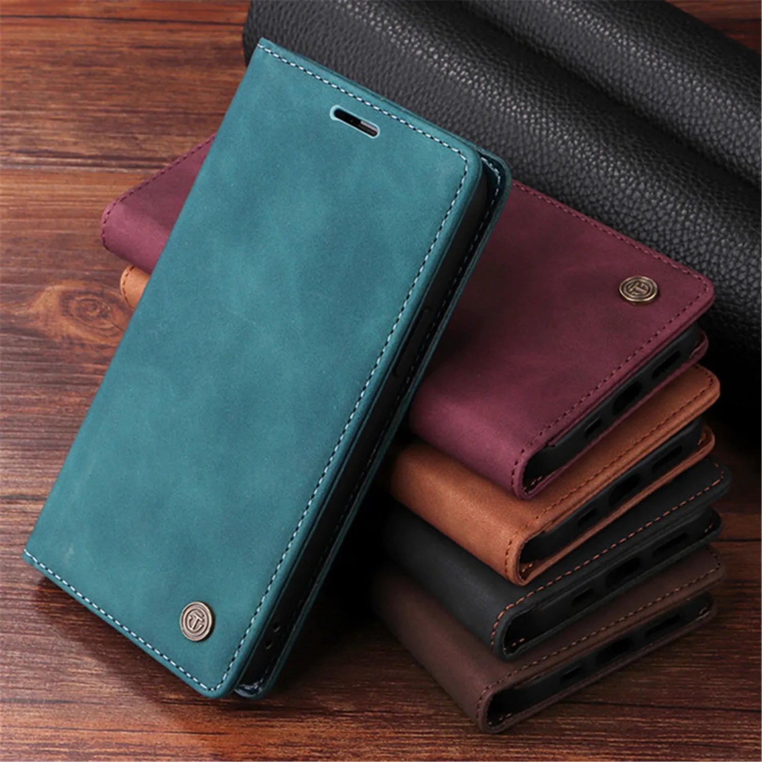 Leather Flip Phone Case For Samsung Galaxy A03S A13 A23 A33 A53 A73 A14 A34 A54 A51 A71 A02S A12 A22 A32 A52 A72 Wallet Cover