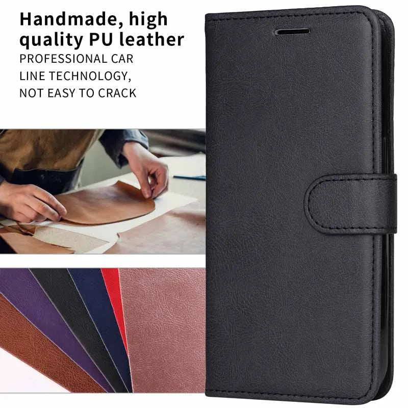 Leather Case For Samsung Galaxy A3 A5 A7 A6 Plus A8 A9 J2 Pro J3 J4 Prime J6 J5 J7 J8 2018 2016 2017 Flip Wallet Phone Cover
