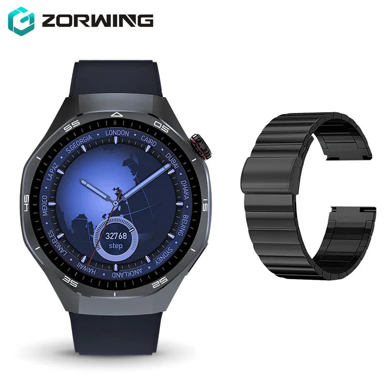 HT32 Smart Watch AMOLED Men Watch 5 Pro NFC Compass 1GB ROM Local Music Album E-Book Heart Rate Sport Smartwatch for Android IOS