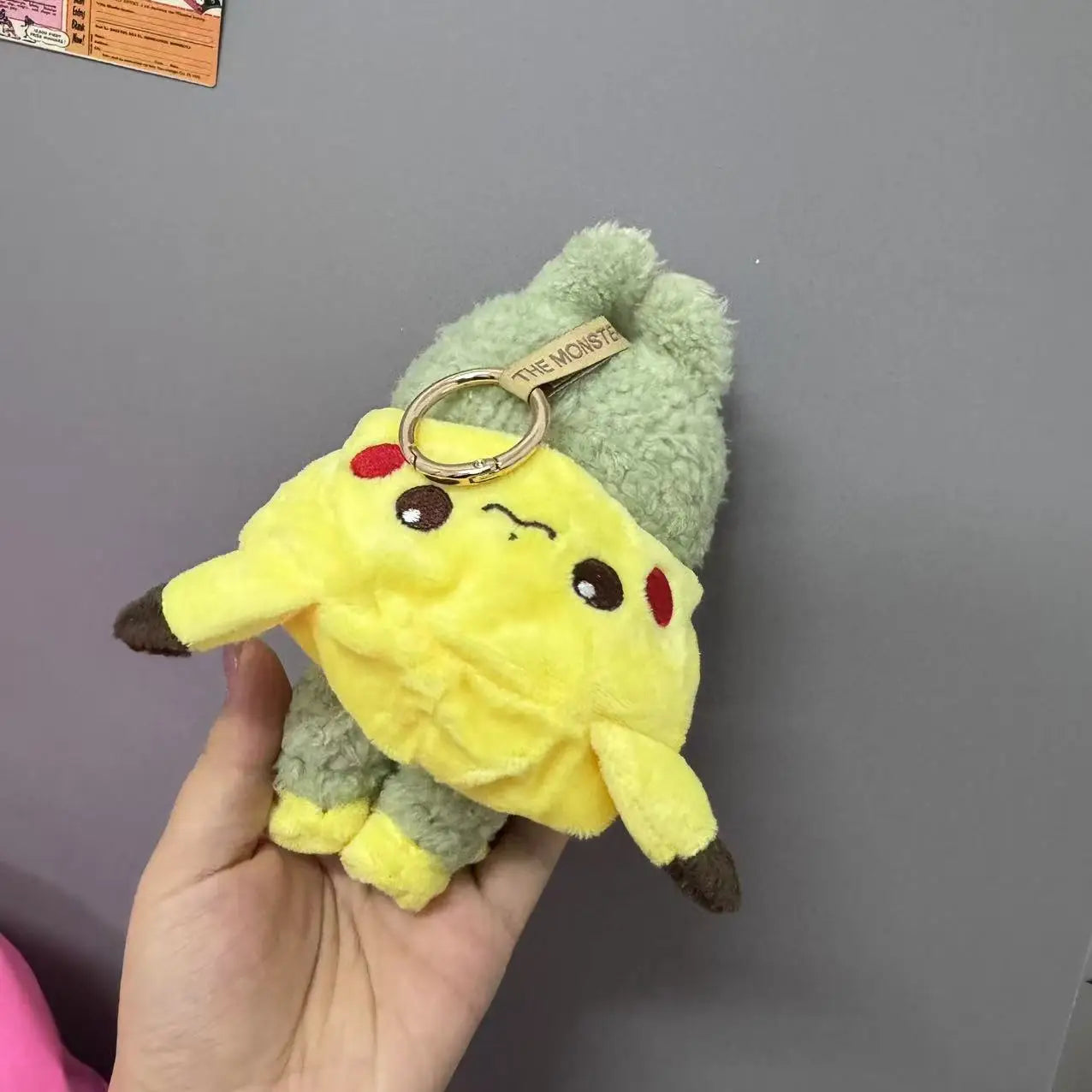 For/Cloth 17cm Labubu New Mini Plush Doll Clothing Set Cute Pikachu Suit Cartoon  Vinyl Doll Kpop Idol Doll Clothing Accessories