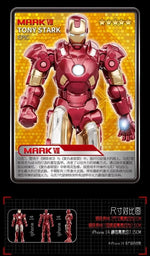 Marvel figure Splicing toys iron man MK1 MK2 MK3 MK4 MK5 MK6 MK7 Action figure model Birthday gift for children
