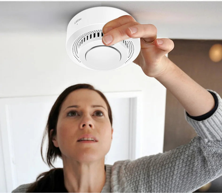 Tuya Smart WiFi Smoke Sensor Fire Protection Smoke Detector 85dB Sound Security System Firefighters  Smartlife APP Control
