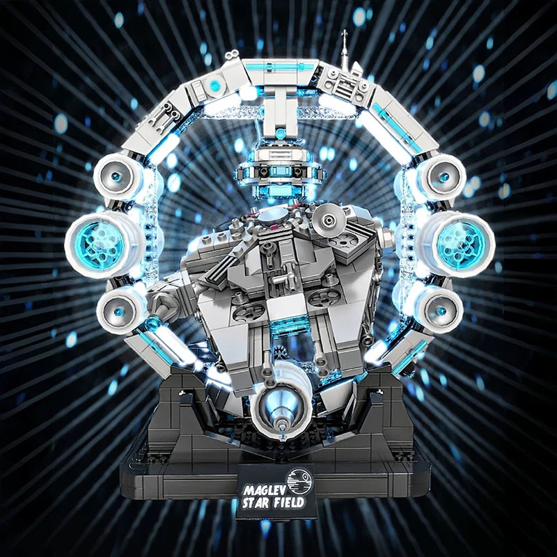 New Star Plan Building Blocks Model Falcon Spaceship DIY Building Toys Sets Cool Room Ornament Christmas Gifts for Boys Adult