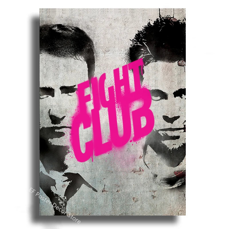 Movie Poster Film Fight Club Aesthetic Prints Picture Gift Kitchen Room Home Decor Club Bar Cafe Decoration Art Wall Painting