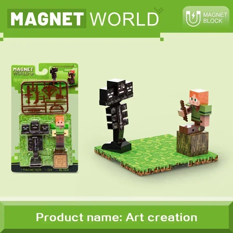 Magnetic Building Blocks Toys Gifts Magnetic Baseplate Role Children Magnet Brick Set Age 6+ DIY Strong Magnet Base Plate Toy