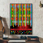 Rock Band R-Radiohead Poster Gallery Prints Self Adhesive Home Decor Decoration Wall Decals Living Room Sticker