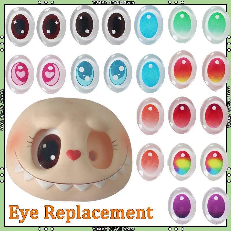 Eye Replacement Parts For Labubu Dolls Simulation Changing Eye Slices Diy Customed Dolls Hands Feet Accessories