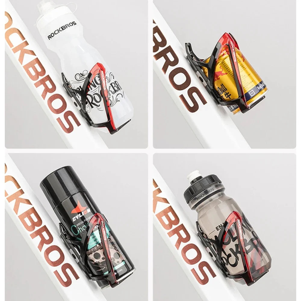 ROCKBROS Cycling Water Bottle+Water Bottle Holder 2-Piece Set -750ml Sports Water Bottle+Integrated Molded Water Bottle Holder