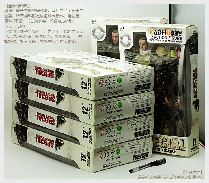 1/6 Action Figure Military Army 30cm Combat Swat Police Soldier With Gun Forces Model Toys