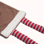 Women's Christmas Scarf Plush Warm Soft Extra-Long Snowman Santa Claus Reindeer-Patterned Scarves Winter Fashion Shawls