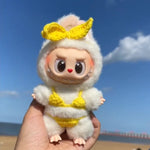 Lovely Bikini Bib Headband For Labubu 3.0 Big Into Energy Series Swimsuit Labubu Sexy Bikini Set Labubu Clothes