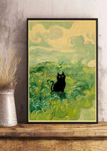 Digital Cats Cute Poster Kraft Paper Prints Modern DIY Funny Cartoon Room Painting Prints Art Picture Posters Living Room Decor