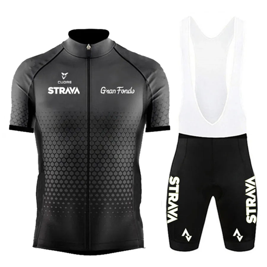 STRAVA Cycling Jersey Set for Men