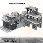 WW2 Army Military Base Model Building Kits Boys Toys Gifts Army Supplies Military Construction Building Blocks Sets