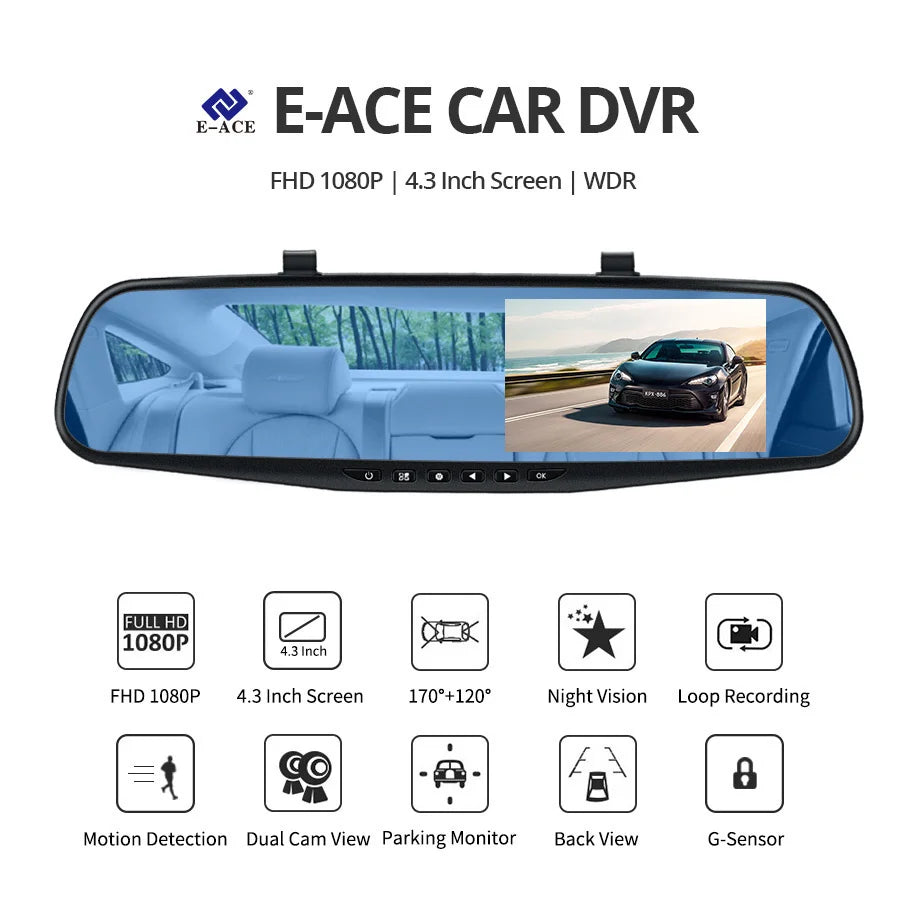 Dash Cam 4.3 inch 