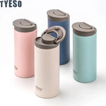 Tyeso Stainless Steel Insulated Travel Mug Leak-Proof Direct Drink Water Bottle for Men and Women Portable Car Coffee Cup