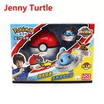 Genuine Pokemon Toys Ball Battle Gyro Pikachu Charmander Squirtle Mew Action Figure Model Pokeball Birthday Gift For Childre
