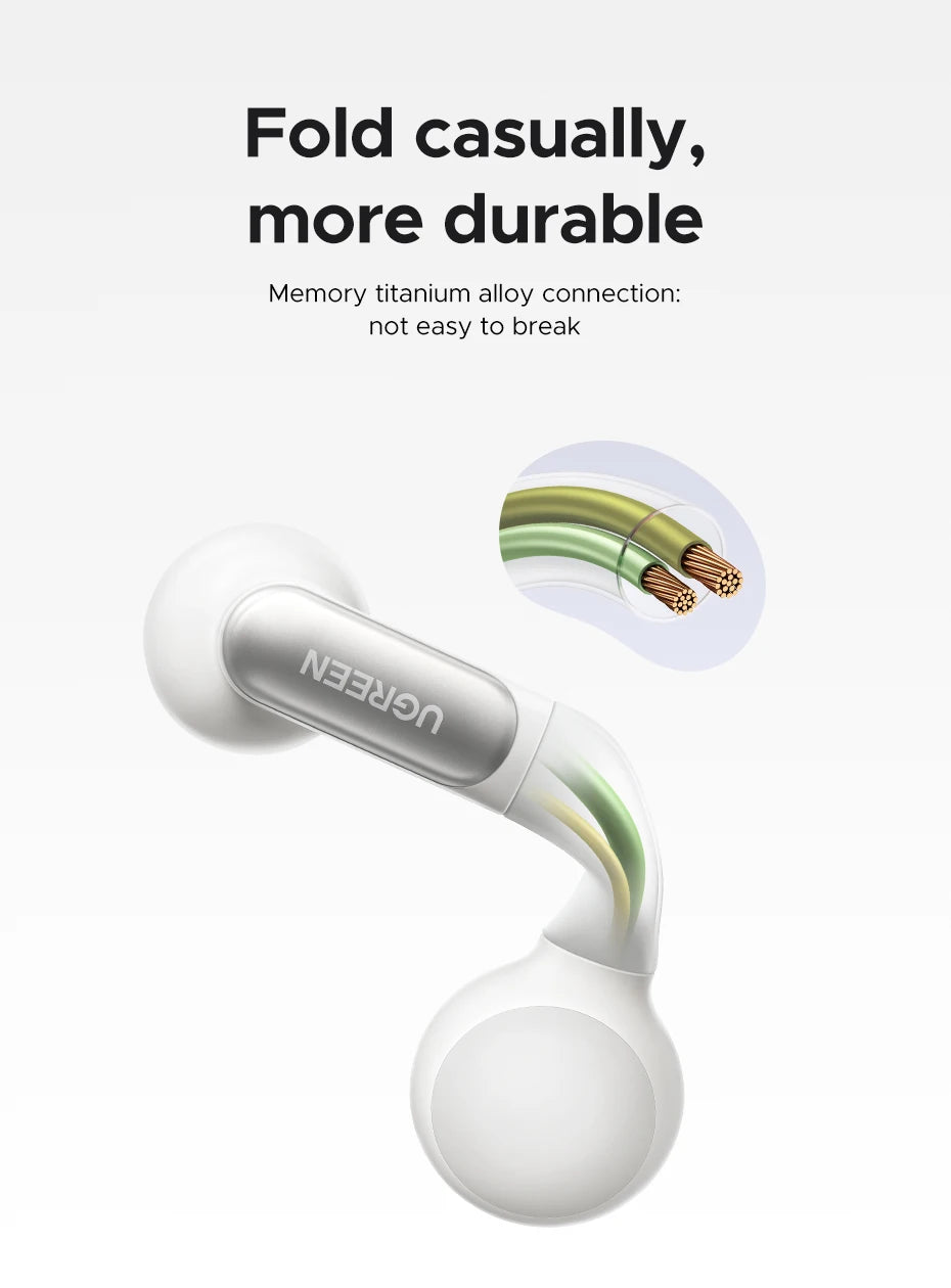 UGREEN HiTune S5 TWS Open Ear Clip Wireless Earbuds Bluetooth Sports Earphones Headphones in Mic with Earhooks & Ear Hook