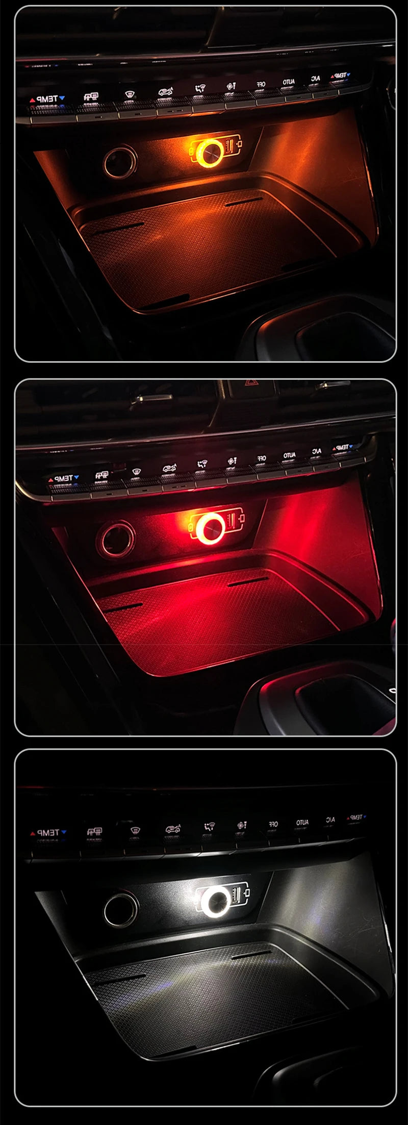 Car USB Ambient Light Mini LED Decorative Atmosphere Lamps for Auto Interior Environment Light Computer Portable Light Plug Play