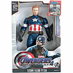 Action Toy 30cm Marvel Avengers Toy Thanos Hulk Spiderman Iron Man Captain America Thor Black Panther With Sound And Light