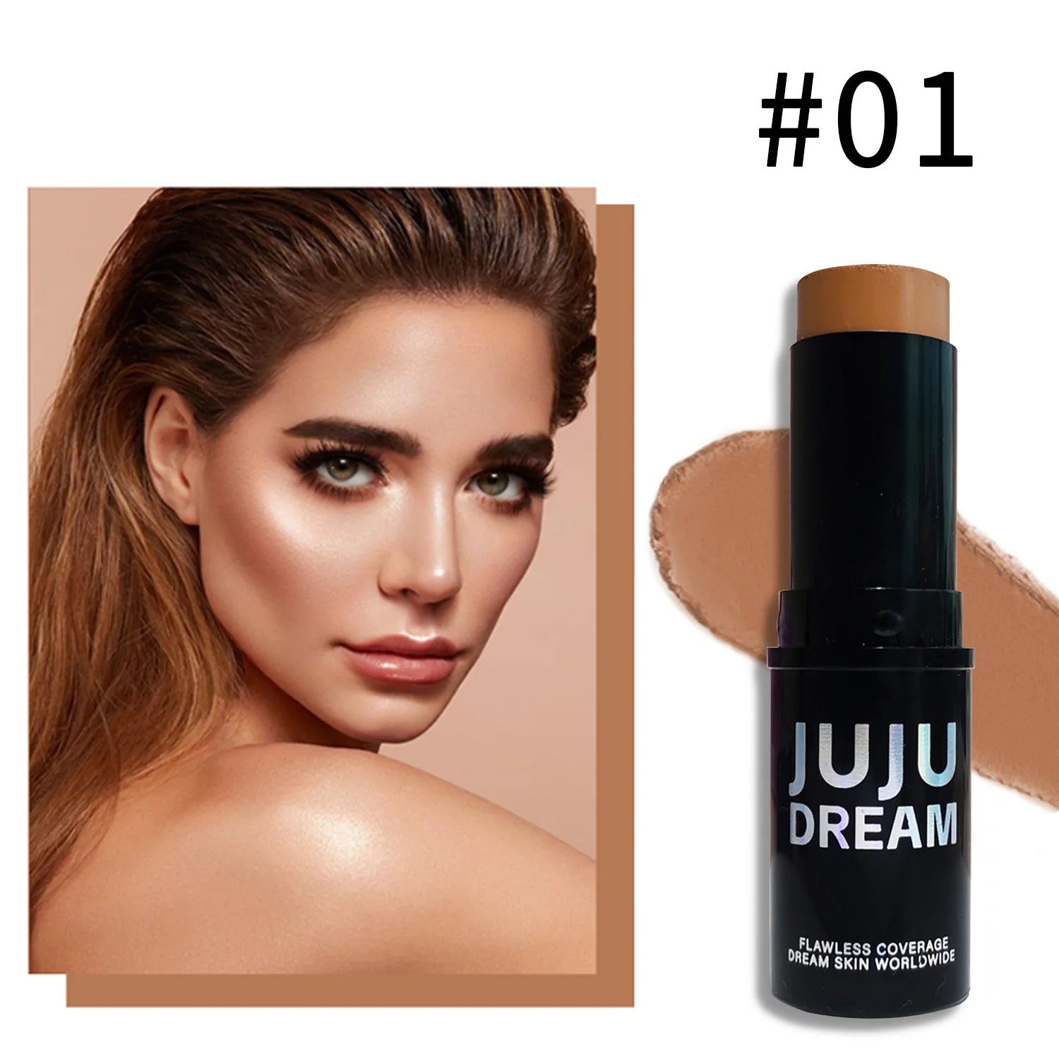 Dual-Tone Highlighter Contour Stick, Brightening & Shading, Waterproof, Long-Lasting,Unisex, Skin-Safe,for All Face Makeup Looks