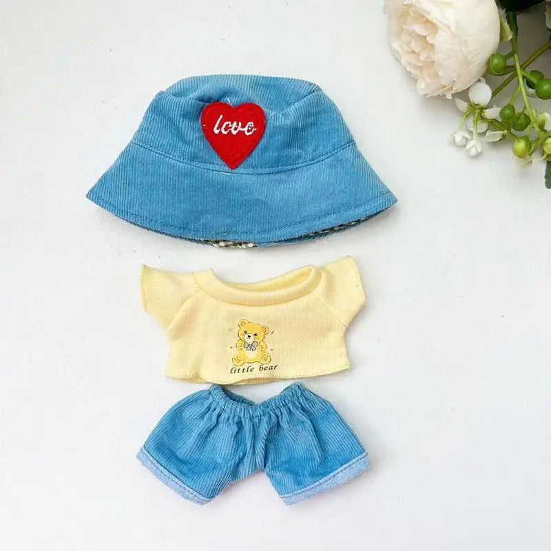 For 17cm 3.0 Ropa Labubu V1 V2 V3 outfit clothes Time to chill doll clothes for labubu II Doll cute clothes