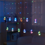 Christmas 2024 Led Lights Decoration Fairy String for Room Festoon Light Curtain Garland Party Wedding New Year's Bedroom Living