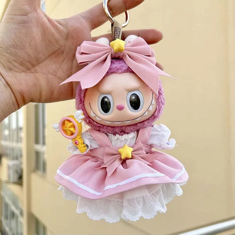 17cm Cute Baby Doll Clothes Accessories For Korea Kpop Labubu Idol Dolls Skirt Doll Clothes Clothing Accessories Labubu Clothes