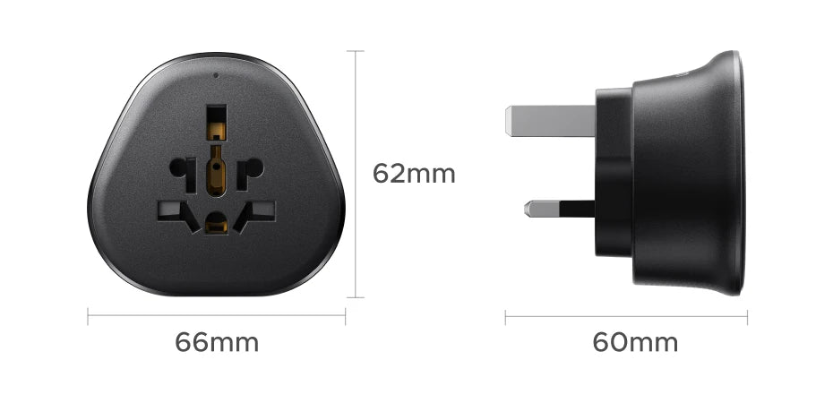 UGREEN Universal Travel Adapter Extension Socket EU/US/UK Plug Converter Multi-Country Power Adaptor for EU US UK KR RU Outlets