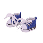 3.8cm Doll Canvas Leather Shoes For labubu 17cm Doll Clothes Accessories Girl's Toys Gift