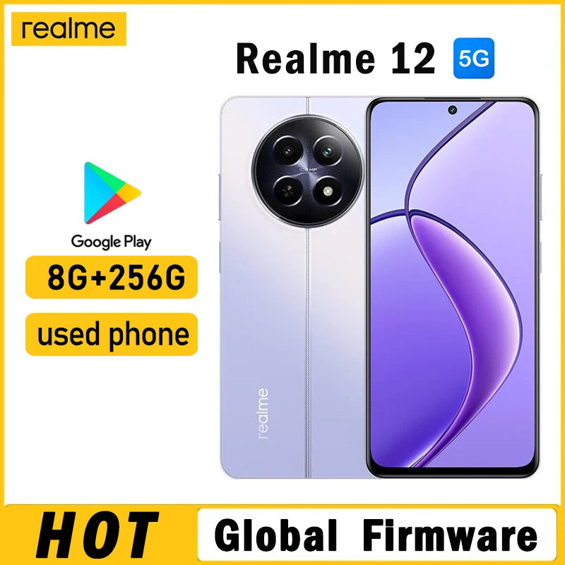 OPPO Realme 12 5G smartphone Global firmware MTK Dimensity 6100+  Android 14 6.72
